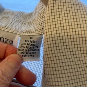 Apparenza Black and White Checkered Blouse